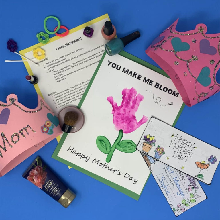 assorted worksheets and projects to show more of what is to come from the Mother's Day freebie